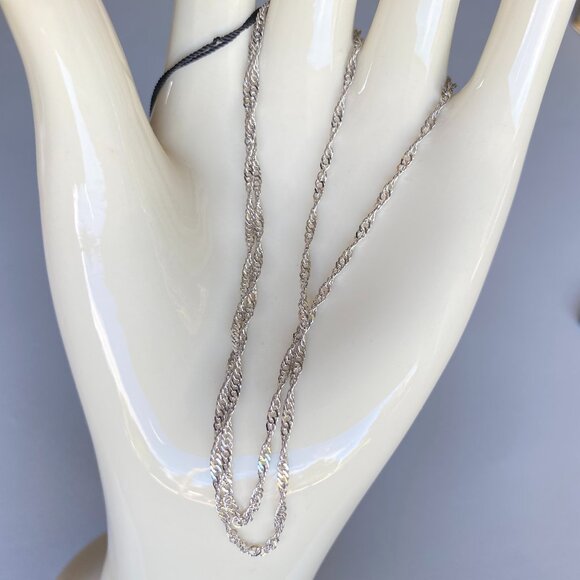 3 Piece Crystal Silver tone Necklace, bracelet & pendant - Picture 3 of 10